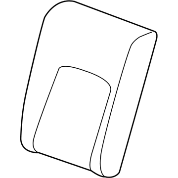 GM 39156875 Seat Back Cover, Black, Rear 39156875 GM Seat Back Cover, Black, Rear Illustration 1 of 1