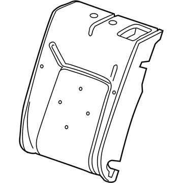 GM 39119140 Seat Back Pad, Rear 39119140 GM Seat Back Pad, Rear Illustration 1 of 1