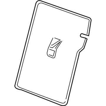 GM 13476061 Seat Back Panel, Black, Rear 13476061 GM Seat Back Panel, Black, Rear Illustration 1 of 1
