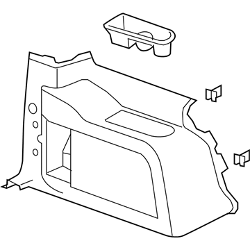 Chevy 22847098 Lower Quarter Trim