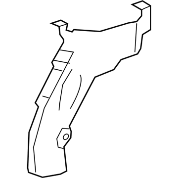 12669447 GM Converter Shield, Driver Side Illustration 1 of 1