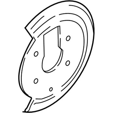 Chevy Trailblazer Backing Plate - 15158972