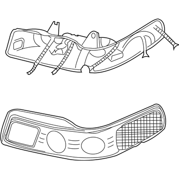 Cadillac Headlight - 16530158