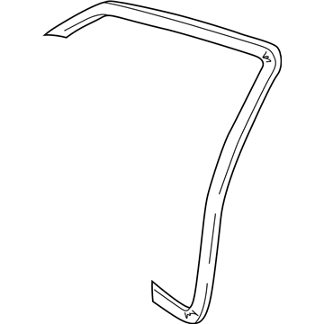 GM 22612749 Door Weatherstrip, Front 22612749 GM Door Weatherstrip, Front Illustration 1 of 1
