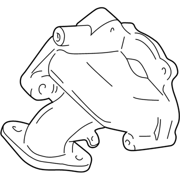 GM 24575938 Water Pump Cover 24575938 GM Water Pump Cover Illustration 1 of 1