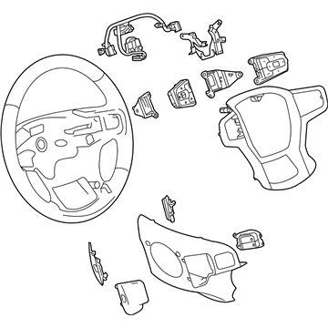 GM 84945898 Steering Wheel 84945898 GM Steering Wheel Illustration 1 of 1