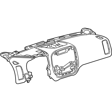 GM 23344981 Dash Panel, Black 23344981 GM Dash Panel, Black Illustration 1 of 1