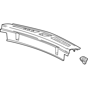 GM 84297426 Rear Sill Plate, Black 84297426 GM Rear Sill Plate, Black Illustration 1 of 1