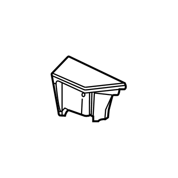 GM 84615185 Compartment, Titanium, Passenger Side 84615185 GM Compartment, Titanium, Passenger Side Illustration 1 of 1