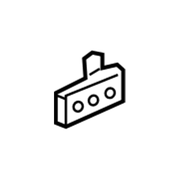 GM 84461394 Lower Bracket, Front Driver Side 84461394 GM Lower Bracket, Front Driver Side Illustration 1 of 1