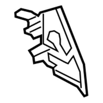 GM 84825267 Baffle, Front Driver Side 84825267 GM Baffle, Front Driver Side Illustration 1 of 1