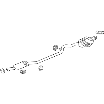 GM 84939878 Muffler & Pipe 84939878 GM Muffler & Pipe Illustration 1 of 1