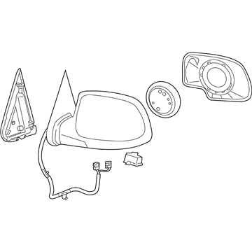 Chevy Silverado 2500 Car Mirror - 15124831