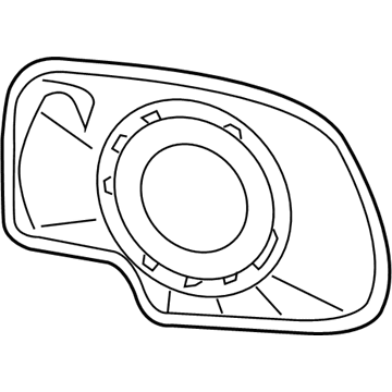 GM 88986362 Mirror Glass 88986362 GM Mirror Glass Illustration 1 of 1