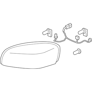 GM 25891661 Headlamp Assembly, Passenger Side 25891661 GM Headlamp Assembly, Passenger Side Illustration 1 of 1