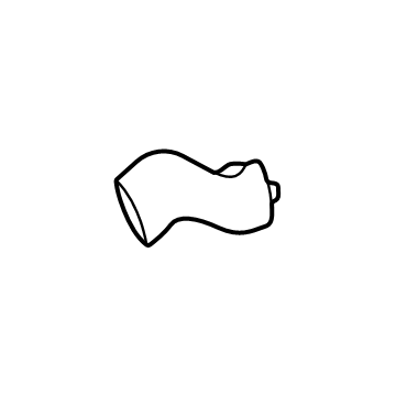 GM 84652532 Rear Duct, Driver Side 84652532 GM Rear Duct, Driver Side Illustration 1 of 1