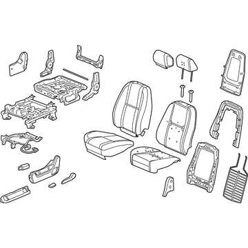 Chevy 15865116 Seat Assembly