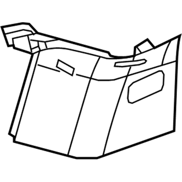 GM 23260160 Upper Quarter Trim, Gray 23260160 GM Upper Quarter Trim, Gray Illustration 1 of 1