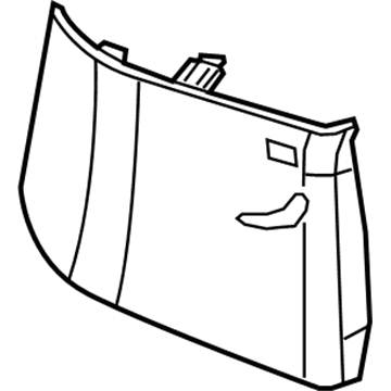 GM 23229803 Upper Pillar Trim 23229803 GM Upper Pillar Trim Illustration 1 of 1
