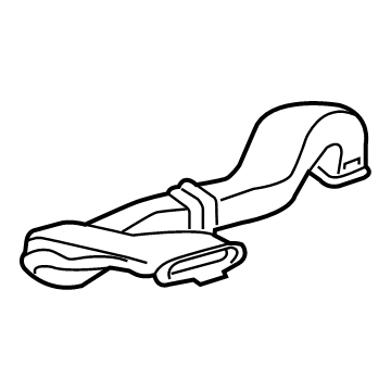 GM 23204724 Defroster Duct, Driver Side 23204724 GM Defroster Duct, Driver Side Illustration 1 of 1