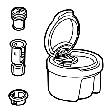 GM 84769393 Ashtray Assembly, Front 84769393 GM Ashtray Assembly, Front Illustration 1 of 1