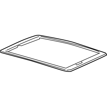 GM 12458067 Sunroof Glass Weatherstrip 12458067 GM Sunroof Glass Weatherstrip Illustration 1 of 1