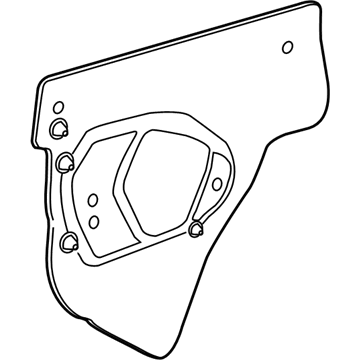 GM 22923610 Water Deflector, Driver Side 22923610 GM Water Deflector, Driver Side Illustration 1 of 1