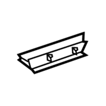 GM 22877836 Belt Weatherstrip, Driver Side 22877836 GM Belt Weatherstrip, Driver Side Illustration 1 of 1