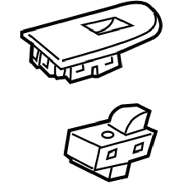 GM 20837678 Switch Bezel, Rear Passenger Side 20837678 GM Switch Bezel, Rear Passenger Side Illustration 1 of 1