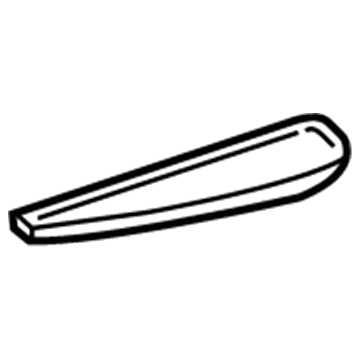 GM 22773240 Handle Cover, Black, Rear Passenger Side 22773240 GM Handle Cover, Black, Rear Passenger Side Illustration 1 of 1