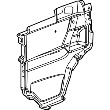 94723417 GM Water Deflector Illustration 1 of 1