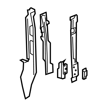 GM 84482493 Rear Pillar, Inner Driver Side 84482493 GM Rear Pillar, Inner Driver Side Illustration 1 of 1