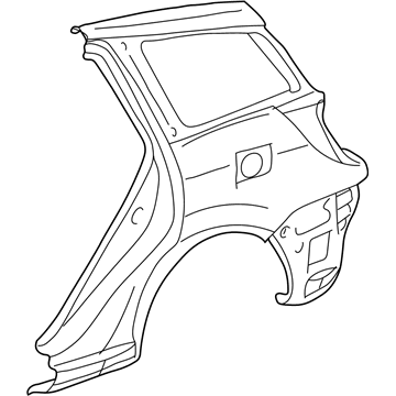 GM 88969706 Quarter Panel 88969706 GM Quarter Panel Illustration 1 of 1