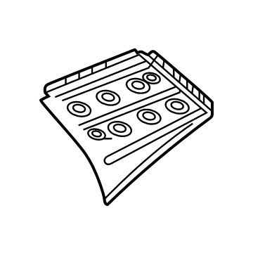 GM 86532666 Extension, Shroud And Dash And Vent Duct Panel 86532666 GM Extension, Shroud And Dash And Vent Duct Panel Illustration 1 of 1