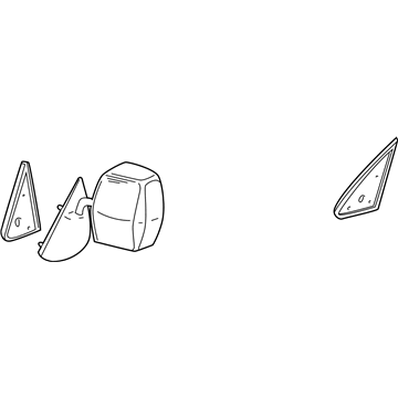 GM 15048182 Mirror, Rear Driver Side 15048182 GM Mirror, Rear Driver Side Illustration 1 of 1
