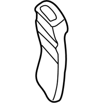 GM 88934747 Buckle End, Passenger Side 88934747 GM Buckle End, Passenger Side Illustration 1 of 1