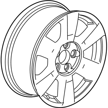 GM 23406148 Wheel, Alloy, Rear 23406148 GM Wheel, Alloy, Rear Illustration 1 of 1