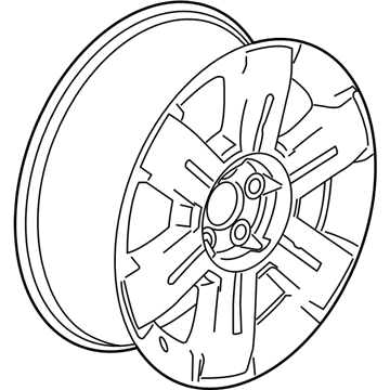 GM 84075821 Wheel, Alloy, Rear 84075821 GM Wheel, Alloy, Rear Illustration 1 of 1