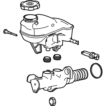 Cadillac Brake Master Cylinder Repair Kit - 19431944
