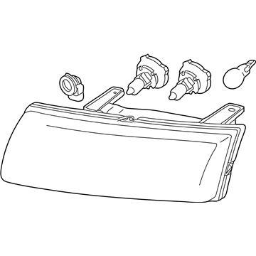 Saturn 15877672 Headlamp Assembly