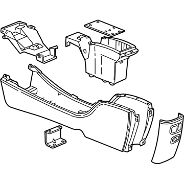 Buick Century Center Console Base - 10445057