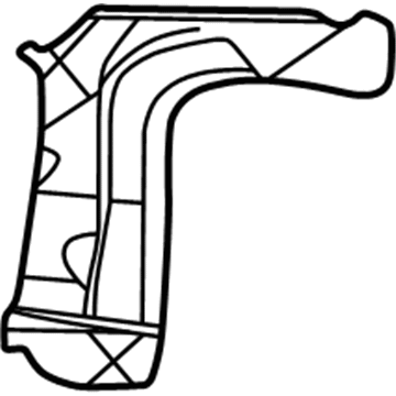 GM 12380428 Corner Panel Upper Reinforcement, Rear Passenger Side 12380428 GM Corner Panel Upper Reinforcement, Rear Passenger Side Illustration 1 of 1