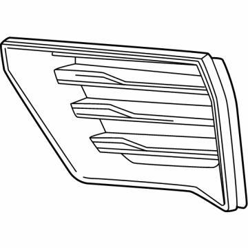 GM 86514715 Grille, Black, Driver Side 86514715 GM Grille, Black, Driver Side Illustration 1 of 1