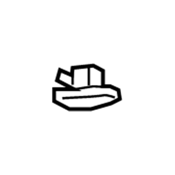 13435003 GM Rear Trim Retainer Illustration 1 of 1