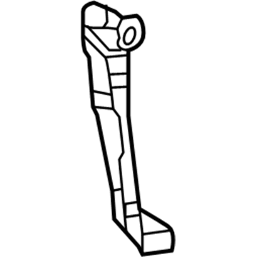 GM 20985588 Upper Reinforcement Extension, Passenger Side 20985588 GM Upper Reinforcement Extension, Passenger Side Illustration 1 of 1