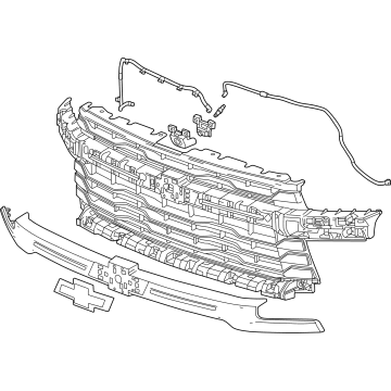 Chevy Silverado 3500 HD Grille - 86533022