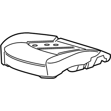 GM 26219113 Seat Cushion Pad 26219113 GM Seat Cushion Pad Illustration 1 of 1