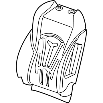 GM 26211764 Seat Back Cover, Black, Front 26211764 GM Seat Back Cover, Black, Front Illustration 1 of 1