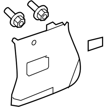 22852956 GM Pillar Molding, Passenger Side Illustration 1 of 1