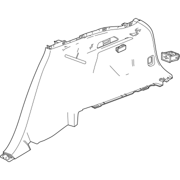Chevy 26472796 Lower Quarter Trim